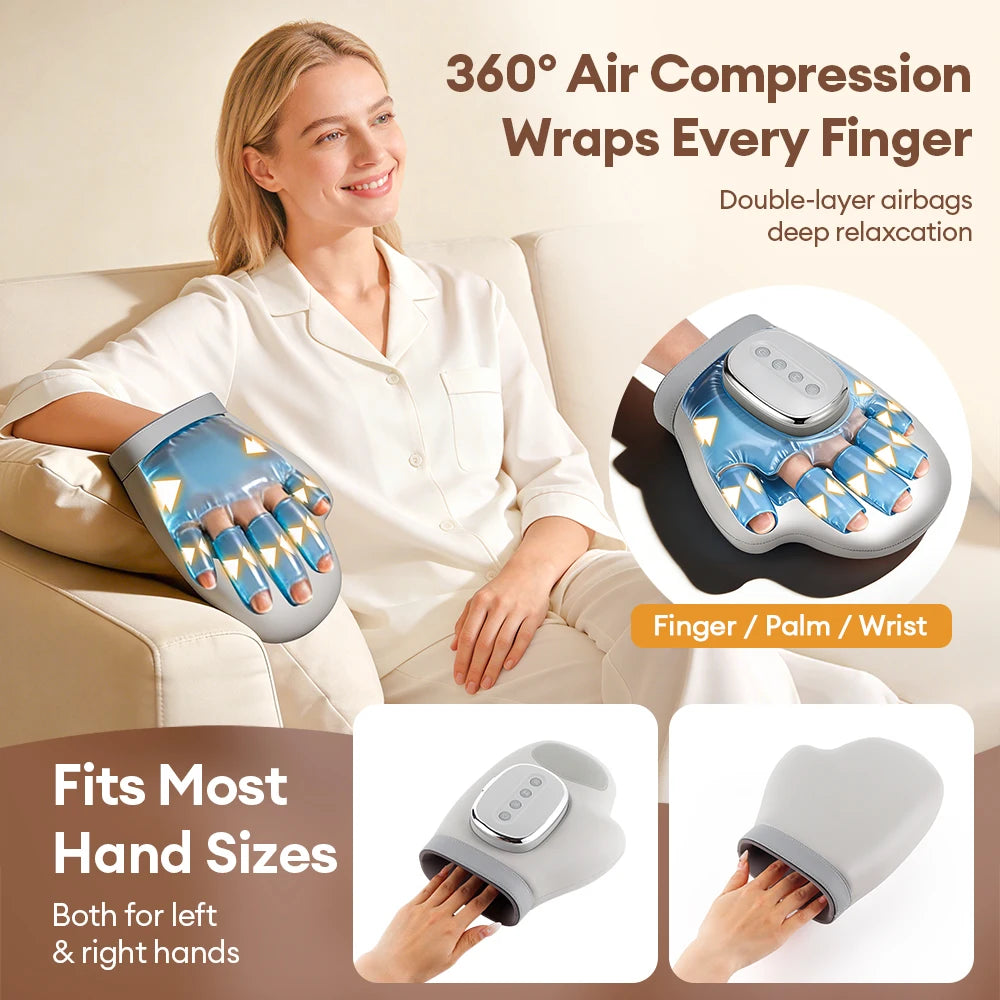 Intelligent Thermal Air Compression Hand Massager
