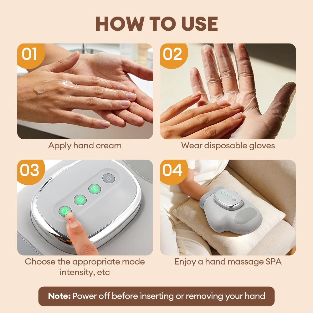 Intelligent Thermal Air Compression Hand Massager