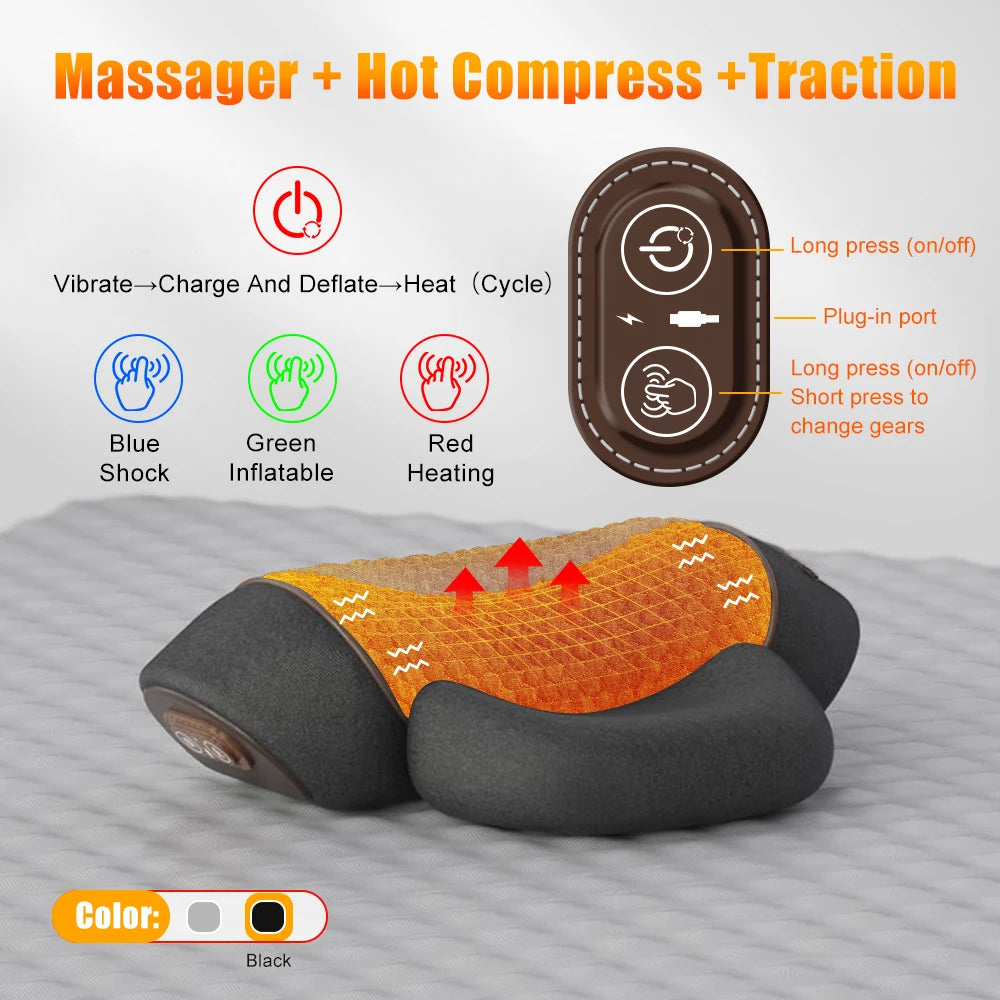 Advanced Cervical Traction Heat Massager