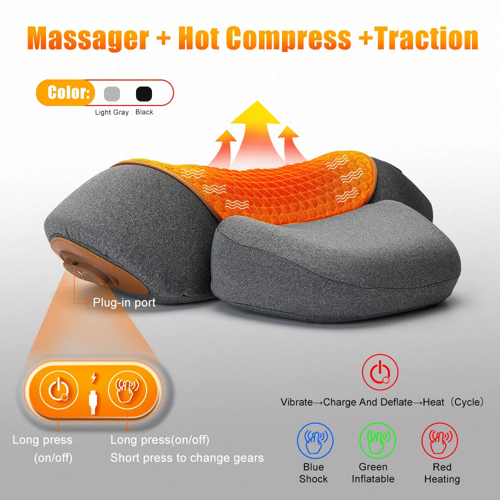 Advanced Cervical Traction Heat Massager